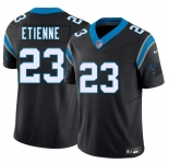 Men's Carolina Panthers #23 Trevor Etienne Black 2025 Draft F.U.S.E. Vapor Limited Football Stitched Jersey