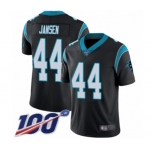 Men's Carolina Panthers #44 J.J. Jansen Black Team Color Vapor Untouchable Limited Player 100th Season Football Jersey