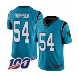 Men's Carolina Panthers #54 Shaq Thompson Blue Alternate Vapor Untouchable Limited Player 100th Season Football Jersey