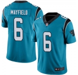 Men's Carolina Panthers #6 Baker Mayfield Blue Vapor Untouchable Limited Stitched Jersey