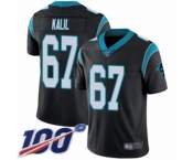 Men's Carolina Panthers #67 Ryan Kalil Black Team Color Vapor Untouchable Limited Player 100th Season Football Jersey