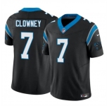 Men's Carolina Panthers #7 Jadeveon Clowney Black 2024 F.U.S.E. Vapor Limited Football Stitched Jersey