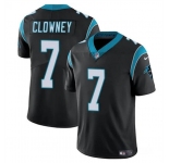 Men's Carolina Panthers #7 Jadeveon Clowney Black Vapor Limited Football Stitched Jersey