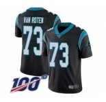 Men's Carolina Panthers #73 Greg Van Roten Black Team Color Vapor Untouchable Limited Player 100th Season Football Jersey