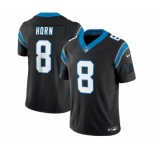 Men's Carolina Panthers #8 Jaycee Horn Black 2023 F.U.S.E. Vapor Untouchable Stitched Football Jersey