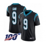 Men's Carolina Panthers #9 Graham Gano Black Team Color Vapor Untouchable Limited Player 100th Season Football Jersey