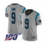 Men's Carolina Panthers #9 Graham Gano Silver Inverted Legend Limited 100th Season Football Jersey