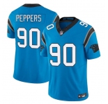 Men's Carolina Panthers #90 Julius Peppers Blue F.U.S.E. Vapor Limited Football Stitched Jersey