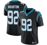 Men's Carolina Panthers #92 Tershawn Wharton Black 2025 Vapor Limited Football Stitched Jersey