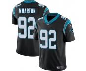 Men's Carolina Panthers #92 Tershawn Wharton Black 2025 Vapor Limited Football Stitched Jersey