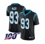 Men's Carolina Panthers #93 Gerald McCoy Black Team Color Vapor Untouchable Limited Player 100th Season Football Jersey
