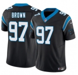 Men's Carolina Panthers #97 Bobby Brown Black 2025 F.U.S.E. Vapor Limited Football Stitched Jersey