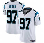 Men's Carolina Panthers #97 Bobby Brown White 2025 Vapor Limited Football Stitched Jersey