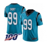 Men's Carolina Panthers #99 Kawann Short Blue Alternate Vapor Untouchable Limited Player 100th Season Football Jersey