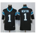 Men's Nike Carolina Panthers #1 Cam Newton Limited Black Team Color NFL Jersey