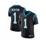 Men's Nike Carolina Panthers #1 Cam Newton Vapor Untouchable Limited Black Team Color NFL Jersey