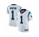 Men's Nike Carolina Panthers #1 Cam Newton Vapor Untouchable Limited White NFL Jersey
