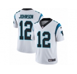 Men's Nike Carolina Panthers #12 Charles Johnson Vapor Untouchable Limited White NFL Jersey