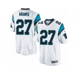 Men's Nike Carolina Panthers #27 Mike Adams Limited White NFL Jersey