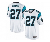 Men's Nike Carolina Panthers #27 Mike Adams Limited White NFL Jersey