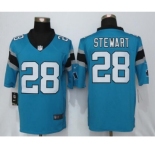Men's Nike Carolina Panthers #28 Jonathan Stewart Blue Limited Jerseys