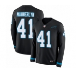 Men's Nike Carolina Panthers #41 Captain Munnerlyn Limited Black Therma Long Sleeve NFL Jersey