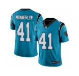 Men's Nike Carolina Panthers #41 Captain Munnerlyn Limited Blue Rush NFL Jersey