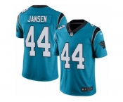 Men's Nike Carolina Panthers #44 J.J. Jansen Limited Blue Rush NFL Jersey
