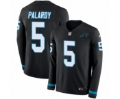 Men's Nike Carolina Panthers #5 Michael Palardy Limited Black Therma Long Sleeve NFL Jersey