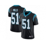 Men's Nike Carolina Panthers #51 Sam Mills Vapor Untouchable Limited Black Team Color NFL Jersey