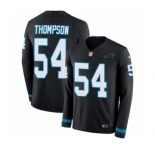 Men's Nike Carolina Panthers #54 Shaq Thompson Limited Black Therma Long Sleeve NFL Jersey
