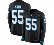 Men's Nike Carolina Panthers #55 David Mayo Limited Black Therma Long Sleeve NFL Jersey
