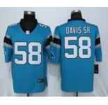 Men's Nike Carolina Panthers #58 Thomas Davis Blue Limited Jerseys
