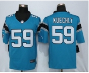 Men's Nike Carolina Panthers #59 Luke Kuechly Blue Limited Jerseys