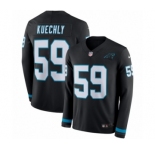 Men's Nike Carolina Panthers #59 Luke Kuechly Limited Black Therma Long Sleeve NFL Jersey