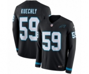 Men's Nike Carolina Panthers #59 Luke Kuechly Limited Black Therma Long Sleeve NFL Jersey