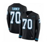 Men's Nike Carolina Panthers #70 Trai Turner Limited Black Therma Long Sleeve NFL Jersey