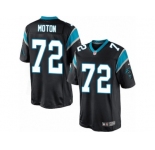 Men's Nike Carolina Panthers #72 Taylor Moton Limited Black Team Color NFL Jersey