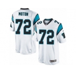 Men's Nike Carolina Panthers #72 Taylor Moton Limited White NFL Jersey