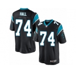 Men's Nike Carolina Panthers #74 Daeshon Hall Limited Black Team Color NFL Jersey