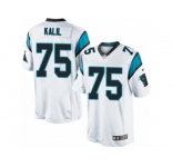 Men's Nike Carolina Panthers #75 Matt Kalil Limited White NFL Jersey