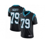 Men's Nike Carolina Panthers #79 Chris Scott Vapor Untouchable Limited Black Team Color NFL Jersey