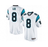 Men's Nike Carolina Panthers #8 Andy Lee Limited White NFL Jersey