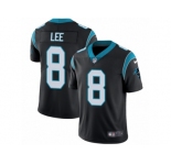 Men's Nike Carolina Panthers #8 Andy Lee Vapor Untouchable Limited Black Team Color NFL Jersey