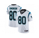Men's Nike Carolina Panthers #80 Scott Simonson Vapor Untouchable Limited White NFL Jersey