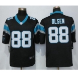 Men's Nike Carolina Panthers #88 Greg Olsen Limited Black Team Color NFL Jersey