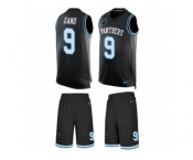 Men's Nike Carolina Panthers #9 Graham Gano Limited Black Tank Top Suit NFL Jersey