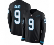 Men's Nike Carolina Panthers #9 Graham Gano Limited Black Therma Long Sleeve NFL Jersey