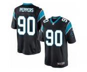 Men's Nike Carolina Panthers #90 Julius Peppers Limited Black Team Color NFL Jersey