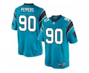 Men's Nike Carolina Panthers #90 Julius Peppers Limited Blue Alternate NFL Jersey